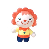 Promotion créativité Joker dessin animé sac peluche Animal jouet peluche tissu porte-clés pendentif Joker Clown cirque peluche porte-clés à