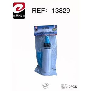 Set di 12 Pistole per Decorazione Torte Riutilizzabili in Plastica Rotonde - Product Image 1