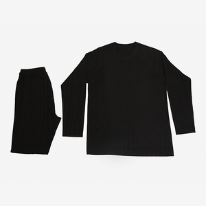 CELINNE Men's Thermal Underwear Set Crew Neck Long Sleeve Top And <b>Pants</b> Soft Cotton Breathable Elastic Waist Base Layer Set - Product Image 6