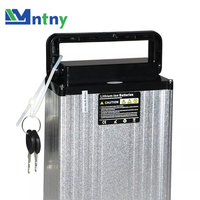 CNNTNY baterai sepeda listrik 36V 37V, baterai perak ikan 36v 10ah Lithium Ion untuk sepeda listrik