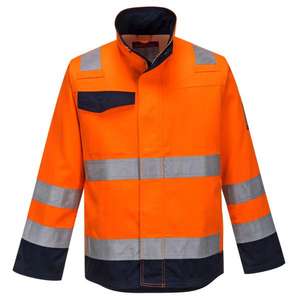 PORTWEST - MV35ONRXXXL Chaqueta de Modaflame RIS naranja/Azul Marino-EAN 5036108277650 ROPA DE TRABAJO RESISTENTE A LLAMAS - Product Image 1