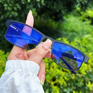 Lunettes Photochromiques Premium pour Homme <span class=keywords><strong>Anti</strong></span>-Lumière Bleue UV400 Métalliques Optiques - Product Image 1