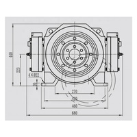 MOTEUR SANS ENGRENAGES POUR ASCENSEUR MACHINE DE TRACTION SYNCHRONE PM 450/630/800KG