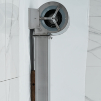 Cortina de Aire para Cuarto Frío Clevier, Puerta de Acero Inoxidable para Almacenamiento en Frío, Aislamiento de Aire en Entrada, Proyecto de Almacén Refrigerado 220V/380V