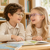 Montures optiques en acétate pour enfants, lunettes légères pour l'école et l'usage quotidien, pour garçons et filles