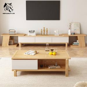 Mueble de TV de madera para sala de estar, estilo rústico, ecológico, nuevo diseño, hecho en fábrica, al mejor precio, personalizable, en stock. - Product Image 5
