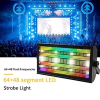 Lumière stroboscopique LED pleine couleur 64+48 segments pour mariage, bar, diffusion en direct, éclairage de scène ambiant, performance, lumière matricielle Marquee