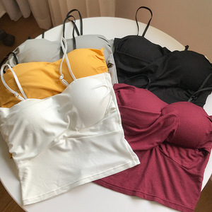 Reggiseno a Bretelle Incrociate Stile Y2k Taglia Unica, Sottile <span class=keywords><strong>Canotta</strong></span> da Indossare Esternamente <span class=keywords><strong>con</strong></span> Reggiseno Sotto - Product Image 5