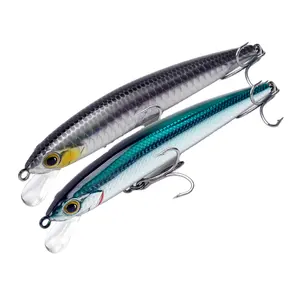 王国2024批发小鱼鱼饵6.5克/80毫米长铸造悬挂硬质塑料小鱼鱼饵出售