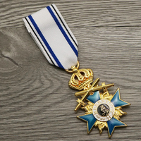 Couronne de Bavière prussienne Croix Emblème en émail en métal Médaille d'insigne commémorative soviétique