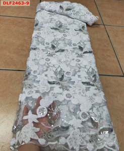 Séquence Dentelle Tissu De Luxe Robe De Mariée Tissu Coloré Sequin Suisse Voile Fantaisie Paillettes Broderie Dentelle Tissu - Product Image 6