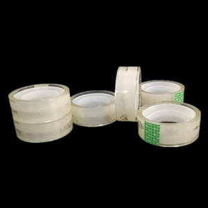 Venta al por mayor papelería de oficina pequeño transparente PET adhesivo activado por agua cinta adhesiva de un solo lado - Product Image 3