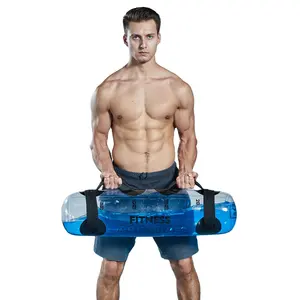 Esercizi di spalla riempiti con acqua gonfiabile Fitness Dumbbell Training Ball trasparente Aqua Training Water Power Bag