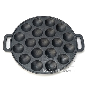 19 Poffertjes muslimah Mini Pancake Pan <span class=keywords><strong>ghisa</strong></span> olandese Mini-Pancake Pan Iron farcito Pancake Balls Aebleskiver Pan - Product Image 1