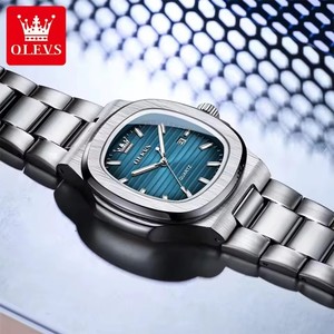 นาฬิกาควอตซ์ OLEVS 3696 OEM ขายส่ง นาฬิกาสปอร์ต สายแบบกำหนดเองได้ พร้อมโลโก้ สำหรับผู้ชาย หรูหรา พร้อมปฏิทิน กันน้ำ เรืองแสง - Product Image 4