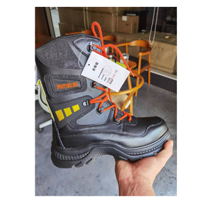 Botas Tácticas TSF0105 Personalizadas de 25-26 cm (10 Pulgadas) para Bomberos Forestales, Rescate y Combate de Incendios, Resistentes a la Temperatura, Alta Visibilidad, Color Amarillo - Product Image 3