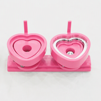Moule à boutons en forme de cœur interchangeable, machine à fabriquer des boutons en plastique DIY, nouvelle pour un usage domestique