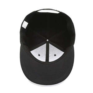 หมวกแก๊ปเบสบอลทรงทรัคเกอร์แบบคลาสสิกสไตล์ฮิปฮอปสำหรับทุกเพศ สีดำ ปีกแบน 6 แผง ปักโลโก้ได้ หมวก <span class=keywords><strong>Raiders</strong></span> แบบ Snapback ขายส่ง - Product Image 2