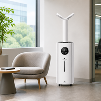 Humidificateur d'air à remplissage par le haut de grande capacité 21L avec pompe à eau, 3 réglages de brume et lumière UVC pour bureau, hôtel et appartement