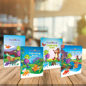 Trực tiếp từ nhà sản xuất Combo của 4 màu tím rùa giáo dục colouring sách vui vẻ học tập cho trẻ em 3-5 năm nhà máy tỷ lệ - Product Image 2