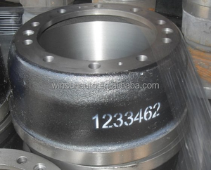 1233468 1233462 94903 Tambour de frein en fonte de remplacement de camion pour frein à tambour d'essieu avant de remorque de camion <span class=keywords><strong>DAF</strong></span> - Product Image 4