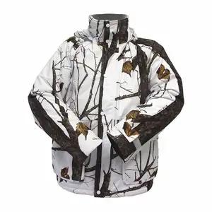 Roupas de caça camo bowins masculinas, camo de neve branca para caça