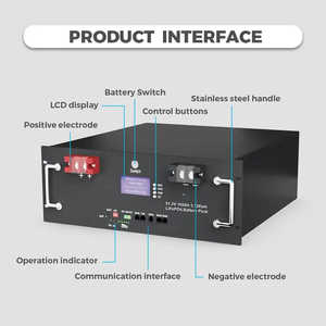 Nuevo Servidor ESS Industrial en Rack, 48V 100AH 10kWh 5kWh de Capacidad, 51.2V 5.12kWh 10.24kWh 15.36kWh, Litio Hierro, Sistema Dividido - Product Image 4