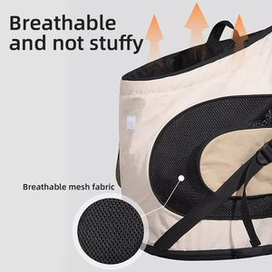 Tas Ransel Hewan Peliharaan Ventilated Comfort - Carrier yang Dapat Disesuaikan & Bernapas untuk Kucing dan Anjing - Product Image 3