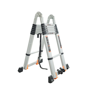 Phong cách công nghiệp 7 bước nhôm kính thiên văn thang với hai thanh cân bằng ngoài trời điều chỉnh Khớp hai thanh cân bằng - Product Image 1