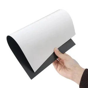 Flexible Thin Magnetic Sheet White PVC Magnet - China Rubber