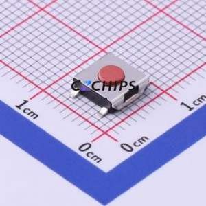 UK-B0229G25-SPJZ25Y Tactile Switch SMD-4P,6.2x6.2mm Switch Single Pole Single Throw Round Button 2.5N Vertical Mount - Product Image 1