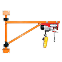 Meilleure vente Portable 220v 200kg 500kg Mini grue électrique en fil d'acier JIB Crane 1.5m Arm Cantilever Crane