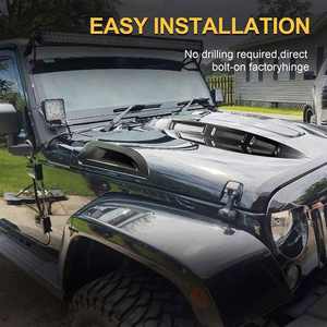 Spedking 2007-2017 Hot Sale 4x4 tuning auto acessórios Vingador Capa Bonnet para Jeep Wrangler <span class=keywords><strong>JK</strong></span> - Product Image 4