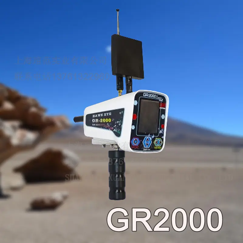 Zwarte Havik Gr2000 Metaaldetector Diepe Metaaldetector Lange Afstand Detector