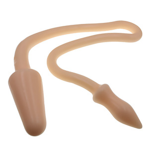 Maschio e masturbazione femminile <span class=keywords><strong>ultra</strong></span> lungo anale spina del pene molle di TPR doppia testa attrezzi del sesso - Product Image 6