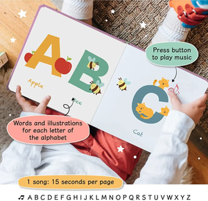 Usine personnalisée Éducatif précoce Bébé ABC Alphabet Apprentissage Livres audio Enfants Livres sonores pour l'apprentissage précoce des enfants - Product Image 6
