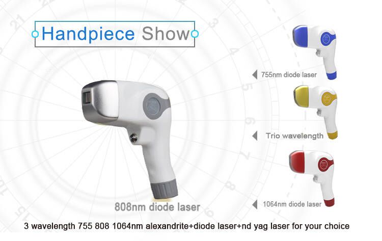 Triple Wave 755 808 1064nm Laser sopran Titanium Diode Lazer Laser Hair Removal