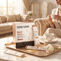 OEM/ODM Bâtonnets de suppléments NAD 1000mg haute puissance avec PQQ et Resvératrol pour le soutien anti-âge et le bien-être cellulaire