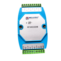 Module d'entrée analogique BSSY)WP3082ADAM 8AI 0-20MA ou 4-20MA, rail DIN, communications RS485 MODBUS RTU, WELLPRO