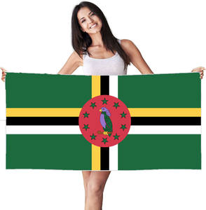 Toalla de playa <span class=keywords><strong>Dominica</strong></span> Logotipo de equipo personalizado 30x60cm Toalla deportiva de secado rápido de microfibra para piscina Baño Toalla promocional para el hogar - Product Image 1