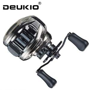 Moulinet de pêche baitcasting haute qualité DC2000 7.0:1 en fibre de carbone et nylon pour eau salée, manivelle gauche - Product Image 4