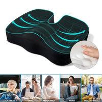 Coussin de siège de chaise de bureau ergonomique en mousse à mémoire de forme pour soulager la douleur du coccyx
