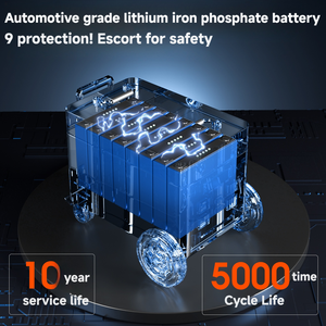 สถานีไฟฟ้าพกพา 1000W-8000W สำหรับใช้งานกลางแจ้ง AC 110V 220V แบตเตอรี่ลิเธียมไอออน Lifepo4 สถานีพลังงานแสงอาทิตย์แบบพกพา พาวเวอร์แบงค์สำหรับตั้งแคมป์ - Product Image 3