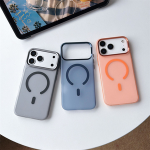 เคสโทรศัพท์แม่เหล็กแบบสัมผัสผิวเรียบ สำหรับ 18 Pro Max เคสแม่เหล็กแบบโปร่งแสงด้าน สำหรับ iPhone 17 Pro Max ขอบโลหะ - Product Image 6