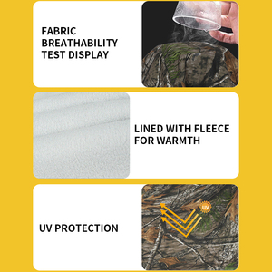 SIVI Camo ropa de caza chaquetas tácticas de lana camisa de pesca impermeable camuflaje caza Sudadera con capucha para cazador - Product Image 2