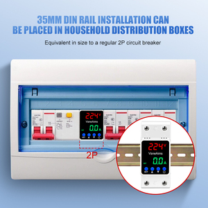 Однофазное многофункциональное устройство защиты с LED-дисплеем, защита от перенапряжения, 2P, измерение тока/электричества/кВт·ч, 63А/80А, ODM - Product Image 6