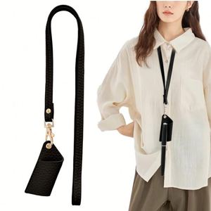 Fashion PU Leather Promotional Pen Holder with Neck Strap & Glasses Lanyard Portable Multipurpose Welcome <b>Gift</b> - Product Image 5