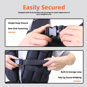 <span class=keywords><strong>Chaleco</strong></span> con Peso de Tela Oxford Transpirable y Duradera de Primera Calidad, Ajustable, con Capacidad de 10 <span class=keywords><strong>kg</strong></span> para Entrenamiento de Fuerza - Product Image 5