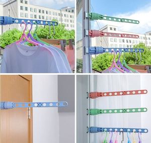 Multi-Port <b>Clothes</b> Clothing <b>Drying</b> <b>Rack</b> Plastic Nine Hole Hanger Scarf and Ties Storage Pants <b>Racks</b> - Product Image 3