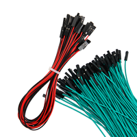 Câble électrique personnalisé Bulkbuy Dupont UL1007 22AWG avec pas de 1,0 mm et faisceau de câbles à deux connecteurs noirs